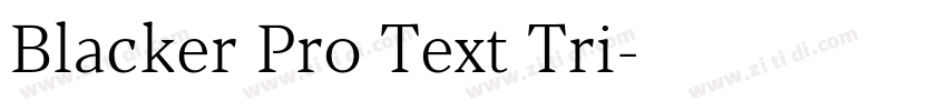 Blacker Pro Text Tri字体转换 Blacker Pro Text Tri字体转换